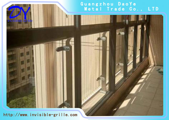 gril de sécurité de balcon de terrasse de fil de l'acier inoxydable 304 7x7