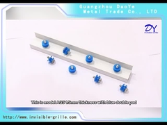 AG5 1.5mm avec 304 vis avec la voie ferroviaire en aluminium de protection bleue blanche comme le lait/Grey Color