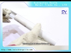 AL 1.5mm avec des vis de GI avec la voie ferroviaire en aluminium invisible de double protection bleue