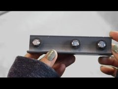 Tracé de rails en aluminium pour grille invisible