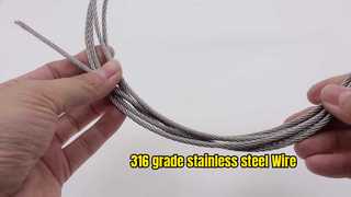 flexibilité élevée de fil d'acier inoxydable de 3167x72.0mm