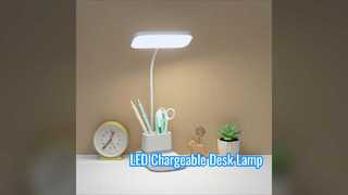 Lampe de bureau rechargeable à plusieurs niveaux de luminosité, y compris le port de chargement USB