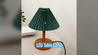 Lampe de table de chevet avec port de chargement USB-C, avec base en bois et ampoule LED, abat-jour en tissu de lin à intensité variable, moderne