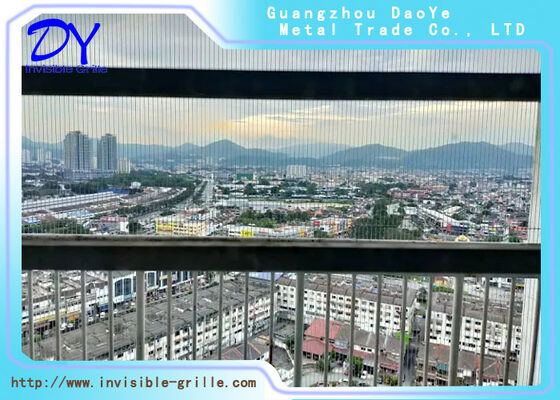 Grille de sécurité invisible barrière de protection invisible conçue tout en maintenant l'harmonie esthétique