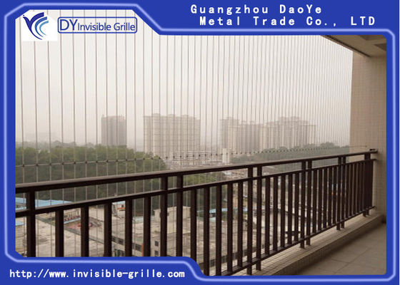 Balcon en acier inoxydable de qualité 316 Grille invisible pour le design d