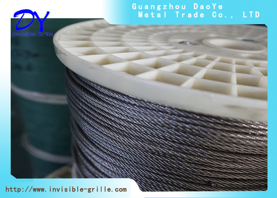 2mm 304 / 316 soudage câble en acier inoxydable pour les grilles invisibles DY