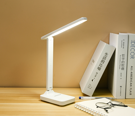 Lampe de table pliable à bras réglable 5500 Kelvin à commande tactile avec 10 ampoules pour un éclairage clair