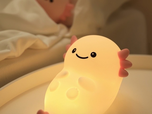 Source de lumière LED Cute lampe de nuit avec 5h-40h de temps d'utilisation et de silicone
