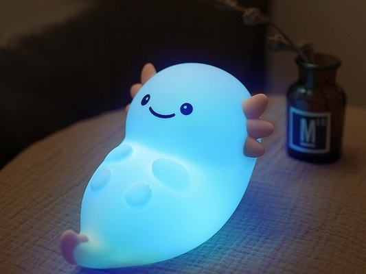 Source de lumière LED Cute lampe de nuit avec 5h-40h de temps d'utilisation et de silicone