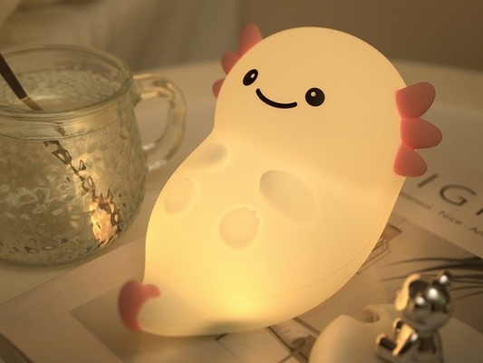 Source de lumière LED Cute lampe de nuit avec 5h-40h de temps d'utilisation et de silicone