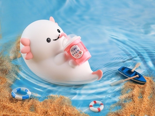 Source de lumière LED Cute lampe de nuit avec 5h-40h de temps d'utilisation et de silicone