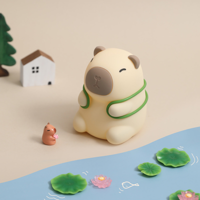 Nouvelle arrivée 7 couleurs de silicone Capybara lampe de nuit cadeaux d'anniversaire