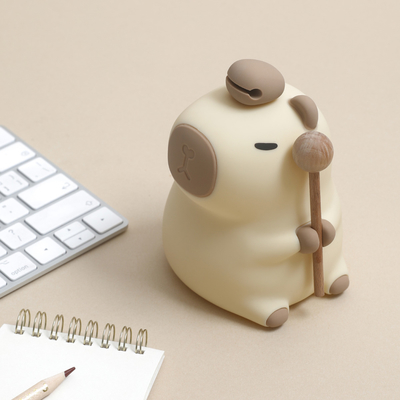 Cartoon drôle Capybara Lumière de nuit contrôle de robinet 1200mAh Rechargeable Lumière de nuit de sommeil avec 7 couleurs changeantes
