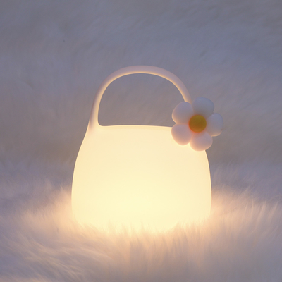 Sac à main DIY cadeau créatif Lampe à applaudissements en silicone avec le temps Décoration au chevet de lit Atmosphère Lumière de nuit de sommeil