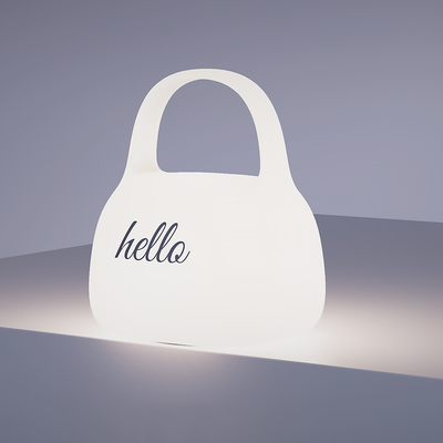 Sac à main DIY cadeau créatif Lampe à applaudissements en silicone avec le temps Décoration au chevet de lit Atmosphère Lumière de nuit de sommeil