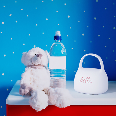 Sac à main DIY cadeau créatif Lampe à applaudissements en silicone avec le temps Décoration au chevet de lit Atmosphère Lumière de nuit de sommeil