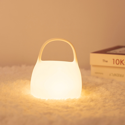 Sac à main DIY cadeau créatif Lampe à applaudissements en silicone avec le temps Décoration au chevet de lit Atmosphère Lumière de nuit de sommeil