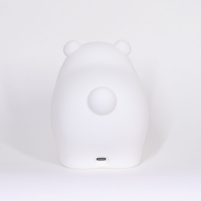 Petit Ours Patting Silicone Lumière de nuit Chambre d'enfants Bébé nourrissant mignon Créatif Petite Lumière de nuit Douce Lumière
