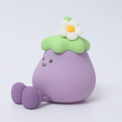 2025 Vente à chaud LED à batterie USB alimenté à l'aubergine Lumières de nuit pour enfants Lampes pour la décoration de la maison Éclairage des fêtes Lumières de nuit Pour cadeau
