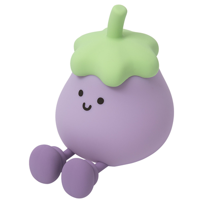 2025 Vente à chaud LED à batterie USB alimenté à l'aubergine Lumières de nuit pour enfants Lampes pour la décoration de la maison Éclairage des fêtes Lumières de nuit Pour cadeau