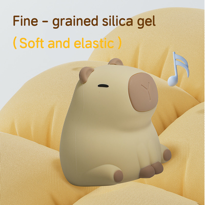 Créatif Capybara LED Lumière de nuit Cute lampe de table de silicone pour chambre d'enfant Smart Home cadeau