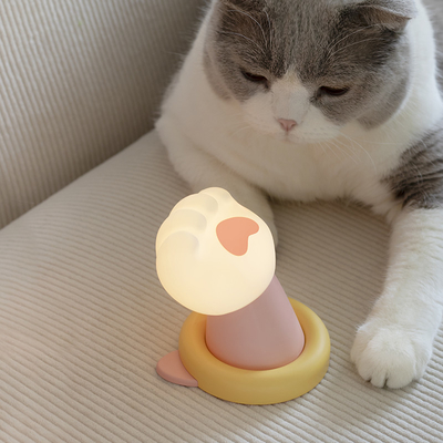 Fabrique Cute contrôle du sommeil CAT PAW USB lampes de chambre lampe de silicone rechargeable Touch Light Silicone Night Light
