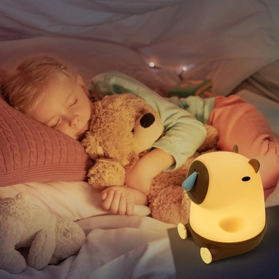 Cute lampe de table Snottybara Animal rechargeable dessin animé créatif Capybara lampe de nuit en silicone