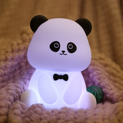 Cute Animal USB Lampes rechargeables pour bébé Silicone Panda LED Lumière de nuit pour enfants