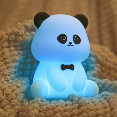 Cute Animal USB Lampes rechargeables pour bébé Silicone Panda LED Lumière de nuit pour enfants
