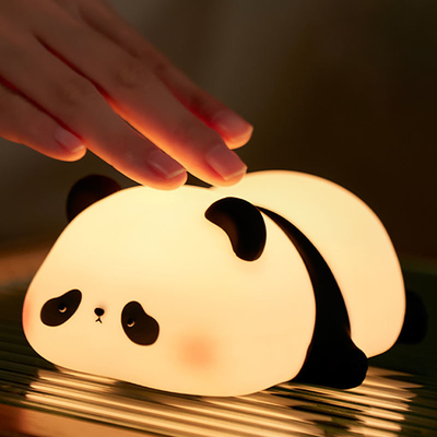 Personnalisation Lumière de nuit en silicone Panda USB Rechargeable Table Led Lamp Lumière de nuit Lumières de nuit en silicone Pour la chambre des enfants