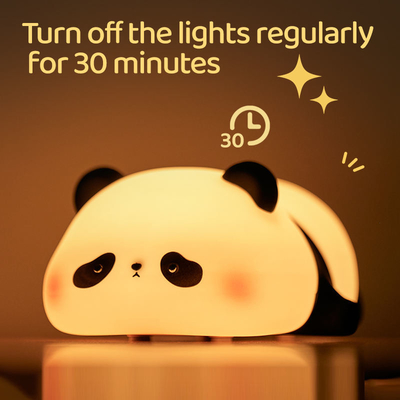 Personnalisation Lumière de nuit en silicone Panda USB Rechargeable Table Led Lamp Lumière de nuit Lumières de nuit en silicone Pour la chambre des enfants