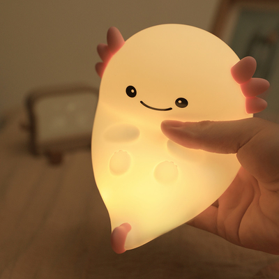 Design moderne Silicone Nuit Cute LED chaude Blanc Nuit colorée pour les enfants Chambre à coucher Contrôle tactile