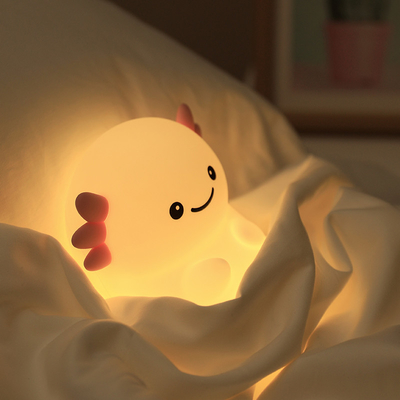 Design moderne Silicone Nuit Cute LED chaude Blanc Nuit colorée pour les enfants Chambre à coucher Contrôle tactile