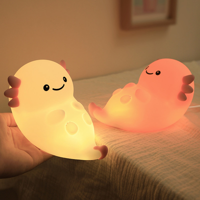 Design moderne Silicone Nuit Cute LED chaude Blanc Nuit colorée pour les enfants Chambre à coucher Contrôle tactile