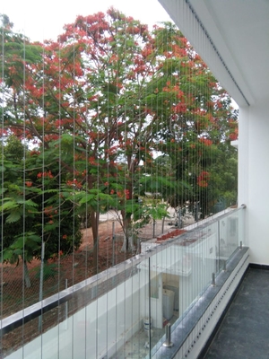 Vue sans obstacle Réglage de balcon invisible Cables en acier inoxydable de qualité supérieure