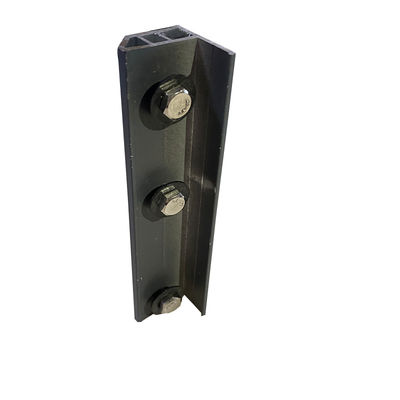 Grille de sécurité de balcon de 6m équipée d'un cadre à rail en aluminium, méthode d'installation boulonnée, solution de sécurité robuste et durable