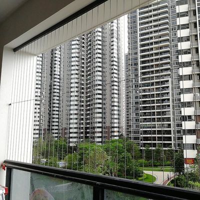 Grille de balcon invisible avec des fils d'acier durables 304/316