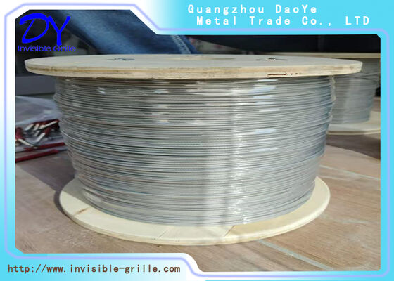Fil d'acier inoxydable 316 de 2,0 mm pour grille de sécurité invisible de balcon/fenêtre d'immeuble de grande hauteur