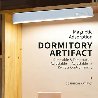 Lampe de table LED magnétique anti-éblouissement rechargeable par USB, 3 températures de couleur, gradation en continu pour la lecture