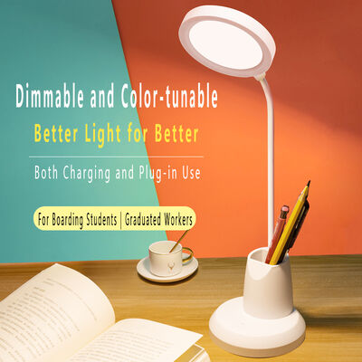 Lampe à écrire moderne simple porte-stylo lampe de bureau LED rechargeable encastrée pour la protection des yeux lampe d'étude collège dortoir lampe de lecture tactile