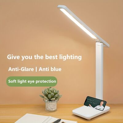 Lampe de table LED pour bureau, étude et travail avec luminosité réglable