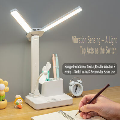 Lampe de bureau LED à petite taille alimentée par USB avec contrôle tactile direct d'usine, lampe de chevet rechargeable, lampe de lecture, abat-jour blanc, livraison directe