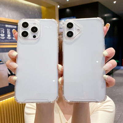 Étui de couverture de téléphone portable mobile imperméable transparent TPU pour iPhone