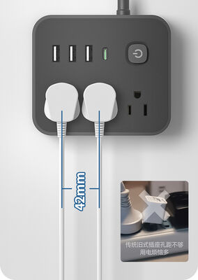 Prise d'alimentation portable Tension d'entrée 100-240V AC Standard