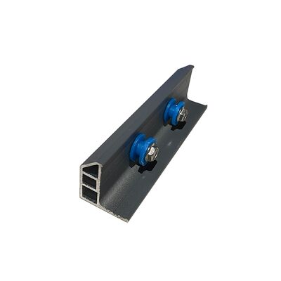 Cadres d'aluminium robustes Rails de rails en aluminium Blanc noir Couleur fil transparent Fournissant un solide support et un flux de matériaux