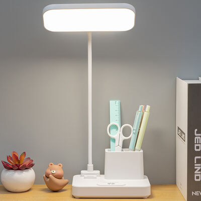 Lampe de bureau rechargeable avec plusieurs niveaux de luminosité Lumière de bureau LED rechargeable Idéal pour le travail et la lecture