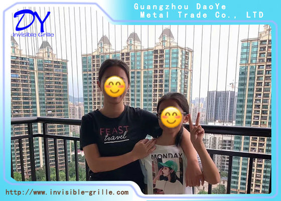 Fil d'acier inoxydable 316 de 2,0 mm pour grille de sécurité invisible de balcon/fenêtre d'immeuble de grande hauteur