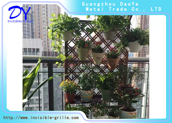 Filet de protection de grille invisible de balcon de 6 m de long antirouille en acier inoxydable de 1,5 mm