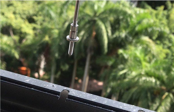 Grilles de balcon en fil d'acier à rouleaux de 3 mm avec une capacité de 100 kg