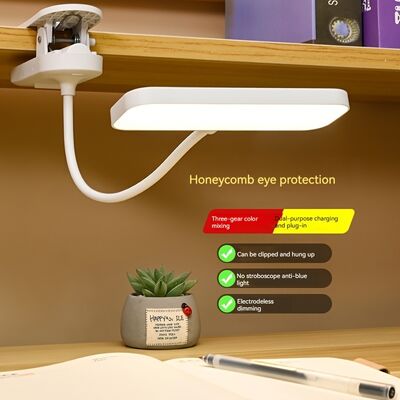 Lampe de bureau de lecture à LED moderne avec réglage de la température en trois couleurs
